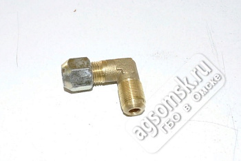 Переходник для трубки d8/8 угловой(1гайка)