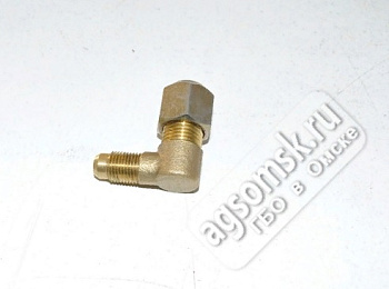 Переходник угловой для клапана газа в редуктор 6х8 mm